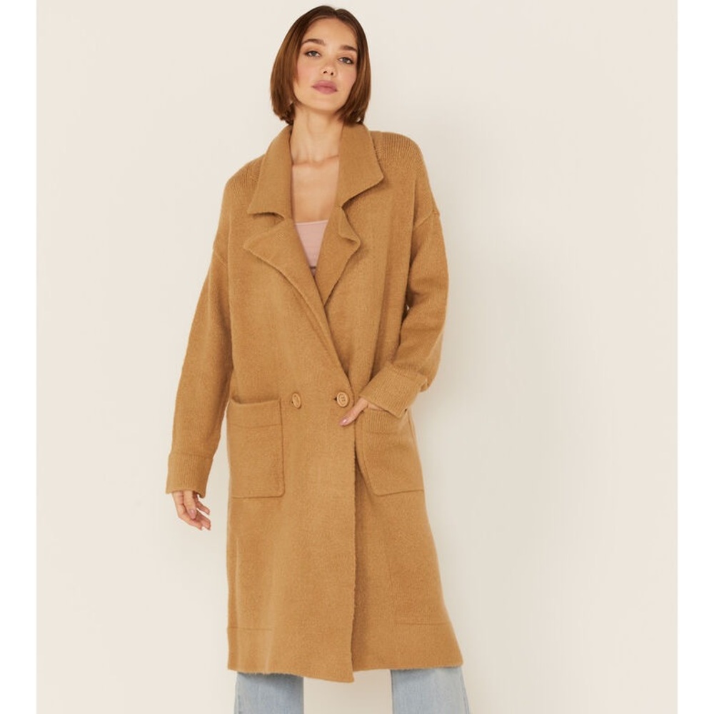 Show Me Your Mumu Melrose Sweater Jacket Cardigan Camel XXL Cozy Duster
